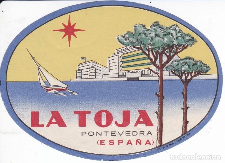 Etiquetas antiguas: ANTIGUA ETIQUETA DEL HOTEL DE LA TOJA DE PONTEVEDRA (TAMA&Ntilde;O 9cm X 6,4cm)
