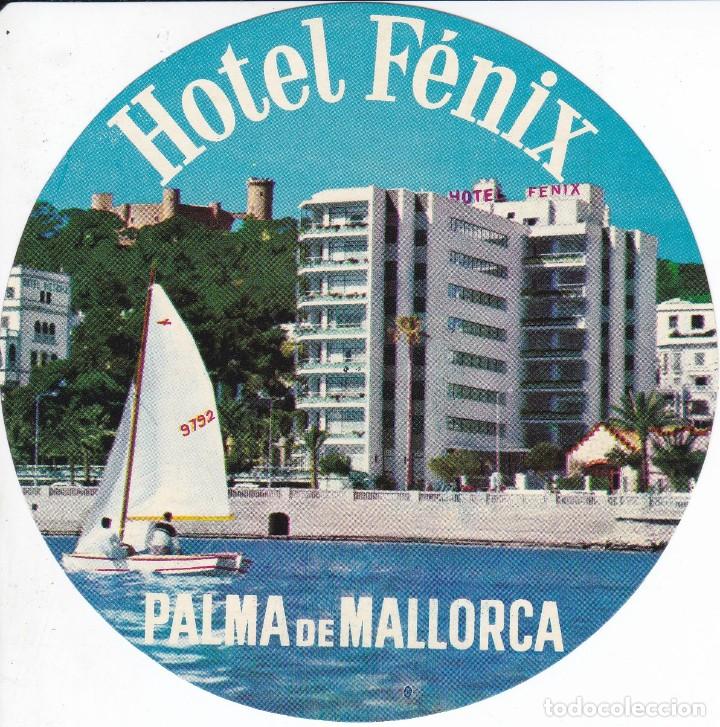 Etiquetas antiguas: ANTIGUA ETIQUETA DEL HOTEL FENIX DE MALLORCA