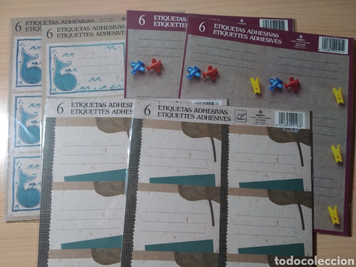Etichette antiche: Lote 6 sobres etiquetas adhesivas Busquets. Nuevo
