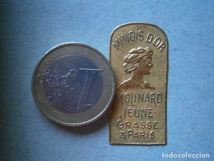 Etichette antiche: &iexcl;preciosa etiqueta,a&ntilde;os 20 30&iexcl;',unica en tc&iexcl; MINOIS, D, OR,MOLINARD,JEUNE,GRASSE&iexcl;&iexcl;PARIS&iexcl;&iexcl;