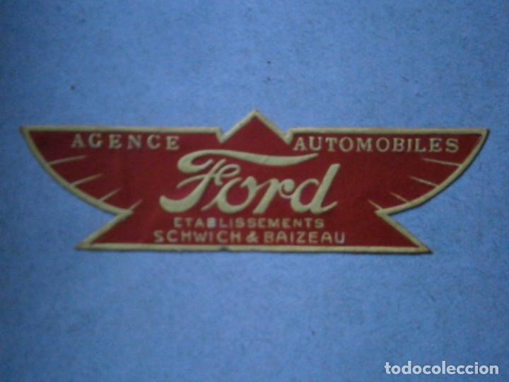 Alte Etiketten: &iexcl;preciosa etiqueta,a&ntilde;os 20 30&iexcl;',unica en tc&iexcl;FORD&iexcl;&iexcl;