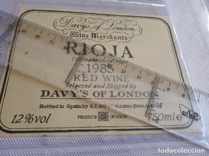 Etiquetas antiguas: etiqueta de vino rioja red wine 1985 el ciego rioja alavesa