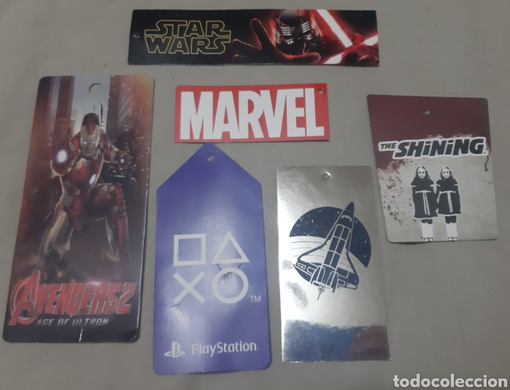Etiquetas antiguas: 6 Etiquetas Ropa (Marvel, Vengadores, Star Wars...)