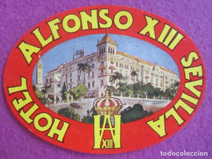 Etiquetas antiguas: ETIQUETA HOTEL ALFONSO XIII SEVILLA ESPA&Ntilde;A CA2