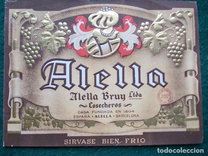 Etiquetas antiguas: ETIQUETA ALELLA COSECHEROS