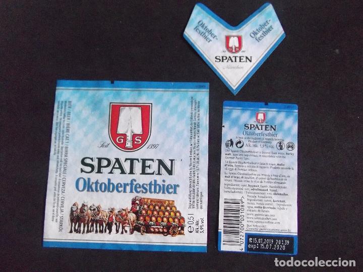 Old Labels: CERVEZA-V9ET-7-ETIQUETAS-SPATEN