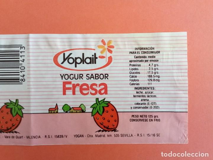 Fabricación Cierto servidor etiqueta antigua de yogur sabor fresa marca yop - Comprar Etiquetas  antiguas en todocoleccion - 200293653