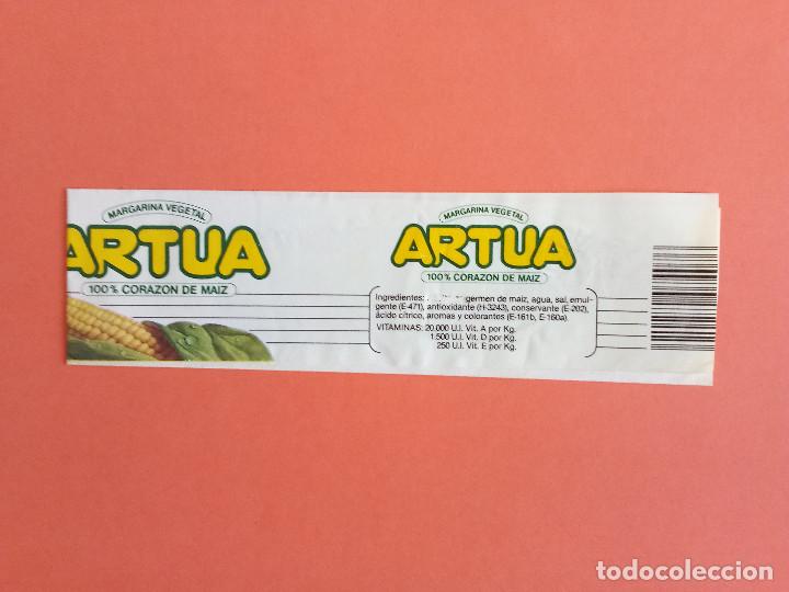 Old Labels: Etiqueta Antigua de margarina vegetal marca ARTUA