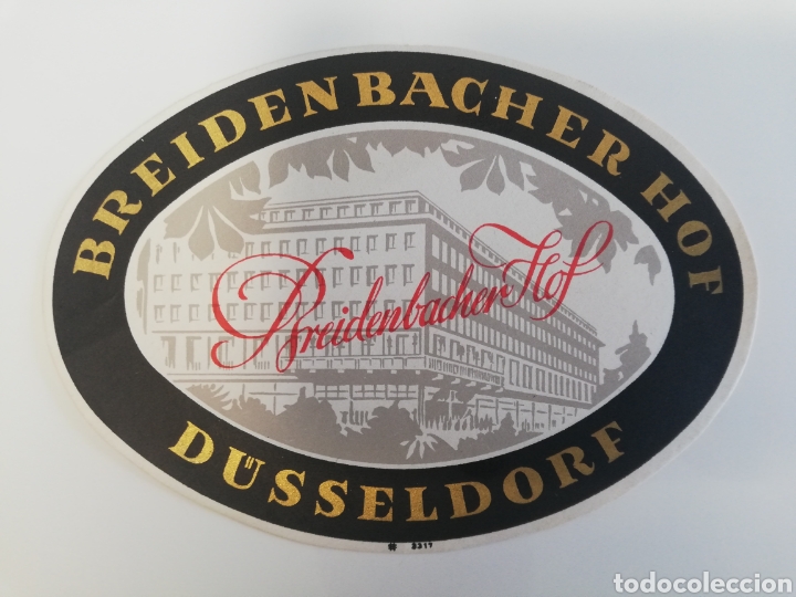 Etiquetas antiguas: ETIQUETA HOTEL BREIDENBACHER HOF DUSSELDORF ALEMANIA LUGGAGE LABEL ANTIGUA