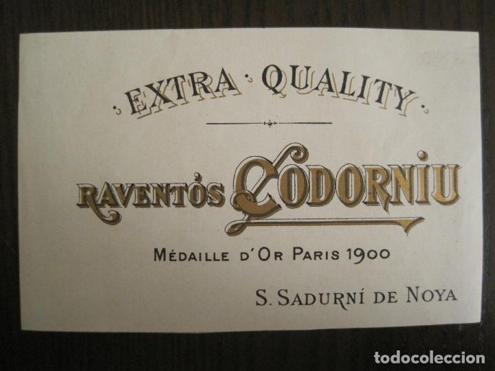 Etiquetas antiguas: RAVENTOS CODORNIU SANT SADURNI DE NOYA-ETIQUETA ANTIGUA-VER FOTOS-(V-19.573)
