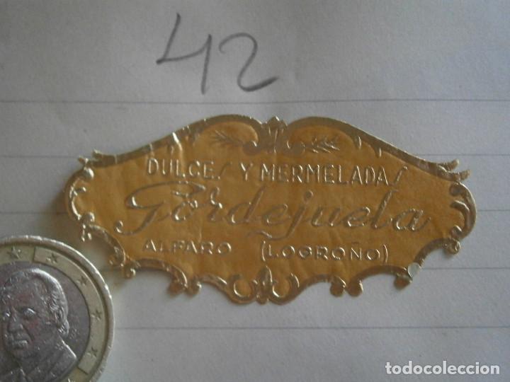 Alte Etiketten: DULCES.Y MERMELADAS,ALFARO,LOGRO&Ntilde;O&iexcl;&iexcl;ETIQUETA,DE,IMPRENTA&iexcl;A&Ntilde;OS 20,30,UNICA EN TC&iexcl;DISPONEMOS,CON,MAS D