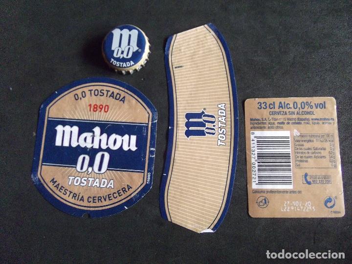 cerveza-v9e-8-etiquetas y chapa-mahou-tostada 0 - Buy Antique labels on  todocoleccion