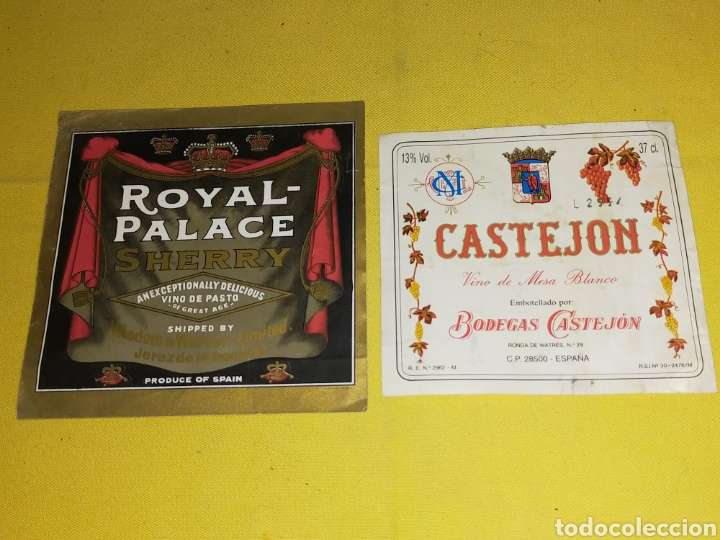 Old Labels: ETIQUETAS DE VINO