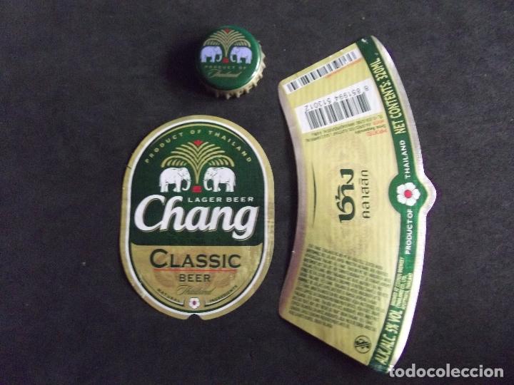 Etichette antiche: CERVEZA-V9F-8-ETIQUETAS Y CHAPA-CHANG