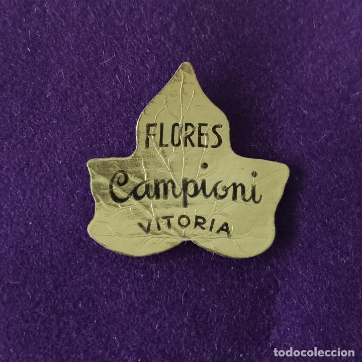 Etichette antiche: ETIQUETA DE FLORES CAMPIONI. ORIGINAL DE EPOCA. VITORIA (ALAVA). 1920-40.