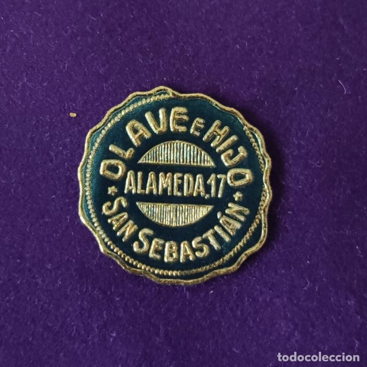Etichette antiche: ETIQUETA DE OLAVE E HIJO. ORIGINAL DE EPOCA. SAN SEBASTIAN (GUIPUZCOA). 1920-40.
