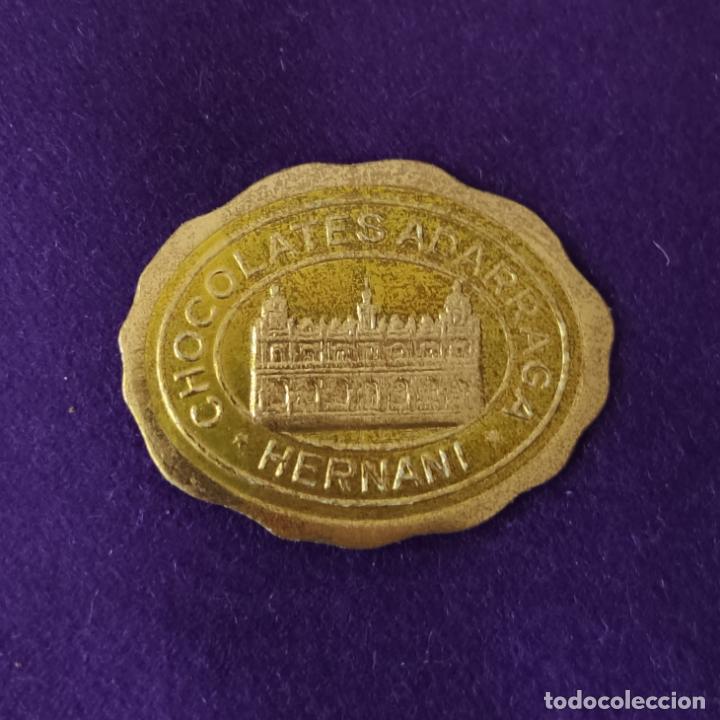 &Eacute;tiquettes anciennes: ETIQUETA DE CHOCOLATES ADARRAGA. ORIGINAL DE EPOCA. HERNANI (GUIPUZCOA). 1920-40.