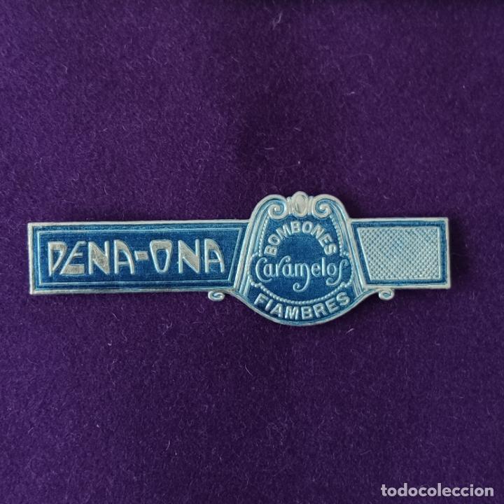 Etichette antiche: ETIQUETA DE DENA ONA BOMBONES. ORIGINAL DE EPOCA. IRUN (GUIPUZCOA). 1920-40.