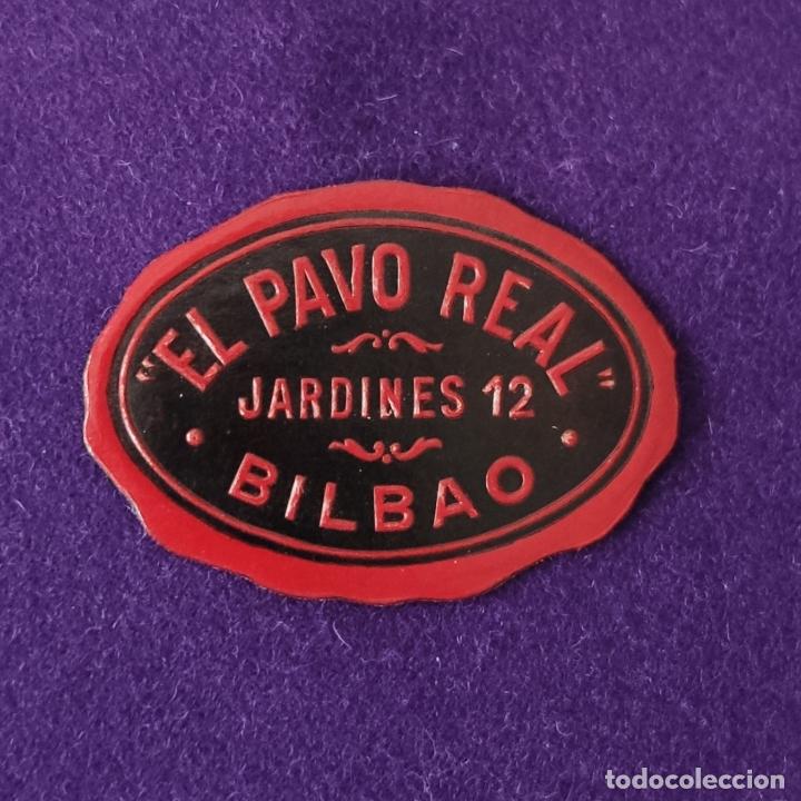 Etichette antiche: ETIQUETA DE EL PAVO REAL. ORIGINAL DE EPOCA. BILBAO (VIZCAYA). 1920-40.