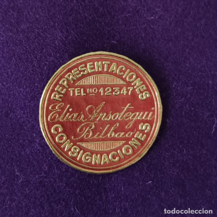 Etiquetas antiguas: ETIQUETA DE REPRESENTACIONES ELIAS ANSOTEGUI. ORIGINAL DE EPOCA. BILBAO (VIZCAYA). 1920-40.