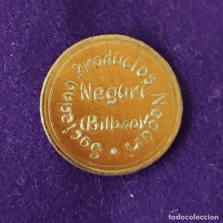 Etiquetas antiguas: ETIQUETA DE SOCIEDAD PRODUCTOS NEGURI. ORIGINAL DE EPOCA. BILBAO (VIZCAYA). 1920-40.