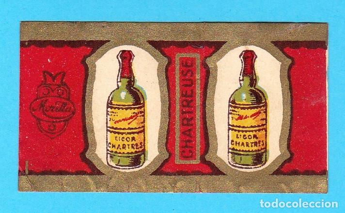 Etiquetas antiguas: ENVOLTORIO CARAMELO LICOR CHARTREUSE. - Foto 1