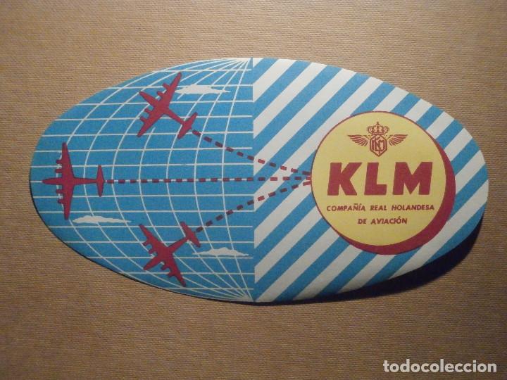 Old Labels: ETIQUETA LINEAS AEREAS - AIR LINES - KLM - Cargo Royal Dutch Airlines - 8 cm X 14,5 cm