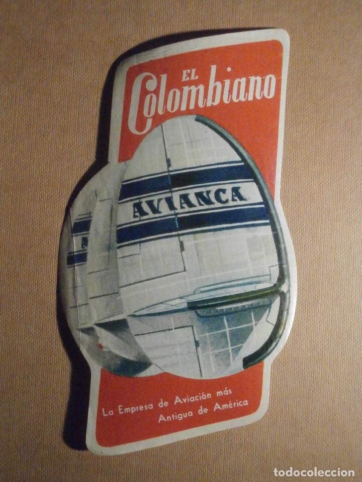 Old Labels: ETIQUETA LINEAS AEREAS - AIR LINES - Airlines - Avianca - El colombiano - 12 cm x 8,5 cm