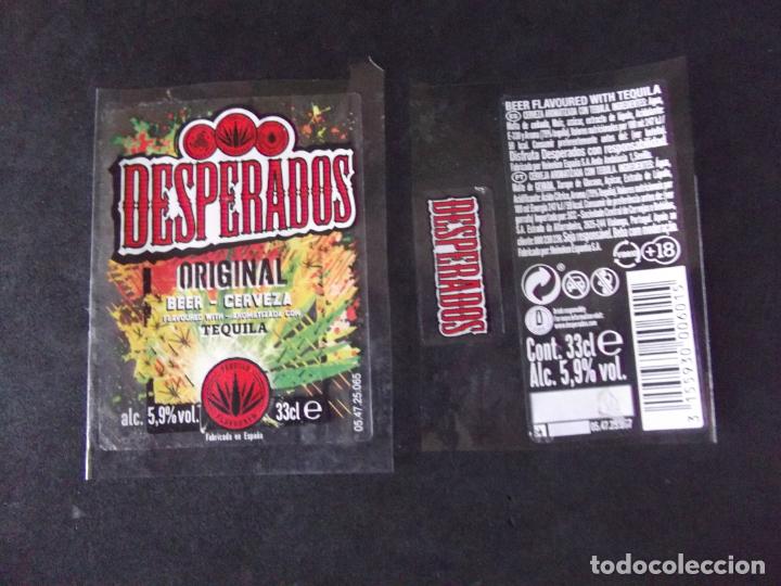 Etichette antiche: CERVEZA-V9ET-8-ETIQUETAS-DESPERADOS-ORIGINAL