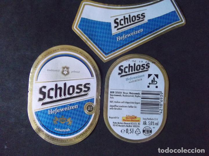 Etichette antiche: CERVEZA-V9ET-8-ETIQUETAS-SCHLOSS