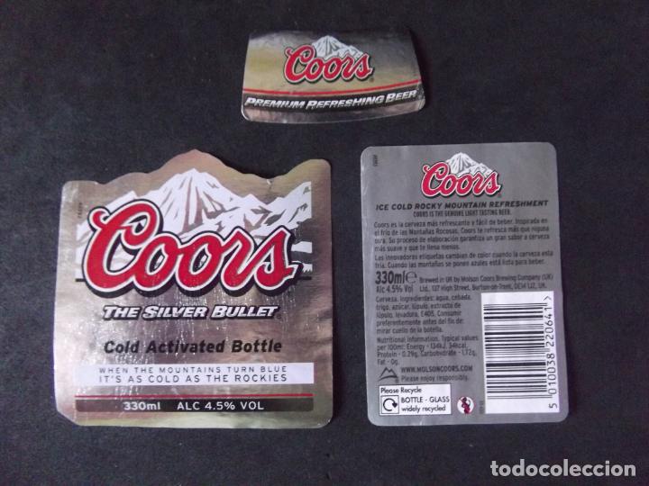 Etichette antiche: CERVEZA-V9ET-8-ETIQUETAS-COORS