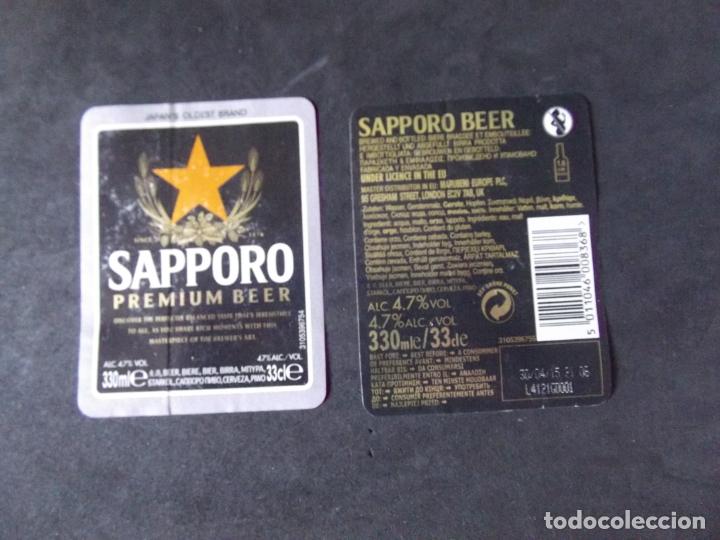 Etichette antiche: CERVEZA-V9ET-8-ETIQUETAS-SAPPORO