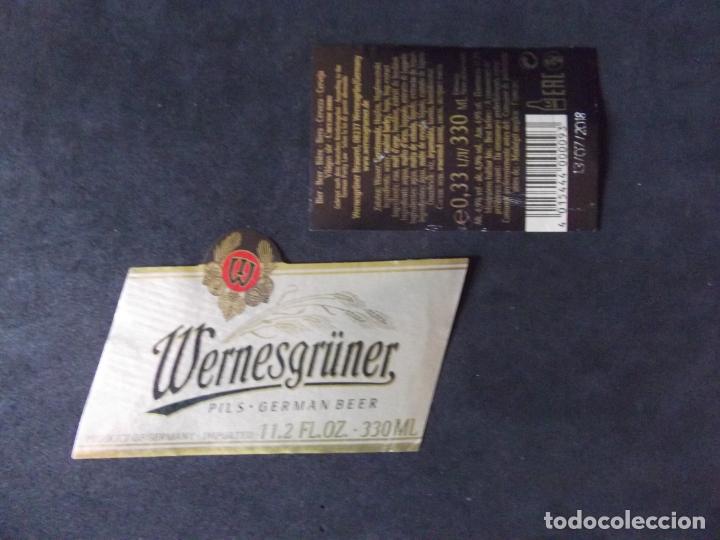 Etichette antiche: CERVEZA-V9ET-8-ETIQUETAS-WERNESGRUNER