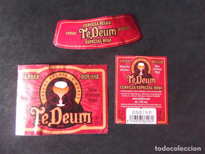 Old Labels: CERVEZA-V9ET-8-ETIQUETAS-TEDEUM