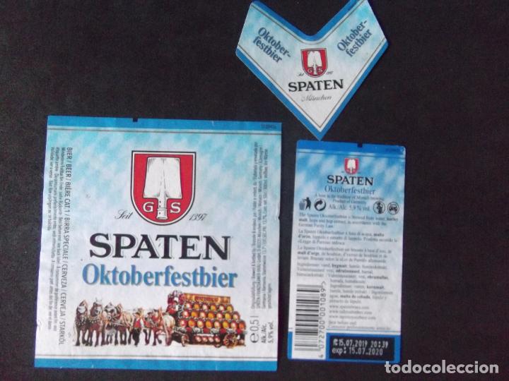 Etichette antiche: CERVEZA-V9ET-8-ETIQUETAS-SPATEN-OKTOBERFESTBIER