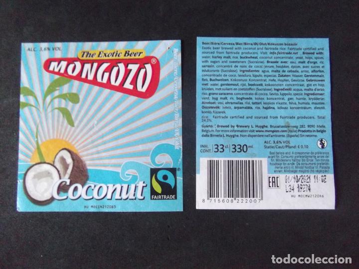 Etichette antiche: CERVEZA-V9ET-8-ETIQUETAS-MONGOZO