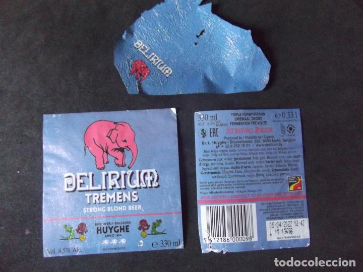 Etichette antiche: CERVEZA-V9ET-8-ETIQUETAS-DELIRIUM-TREMENS