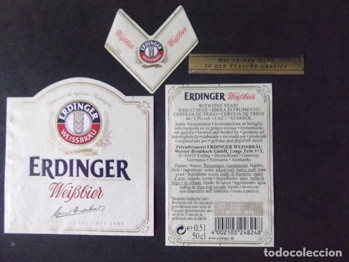 Etichette antiche: CERVEZA-V9ET-8-ETIQUETAS-ERDINGER