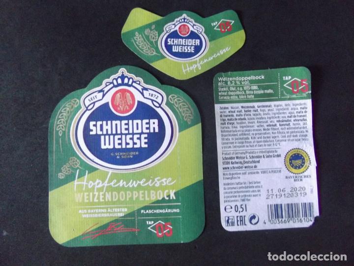 Etichette antiche: CERVEZA-V9ET-8-ETIQUETAS-SCHNEIDER