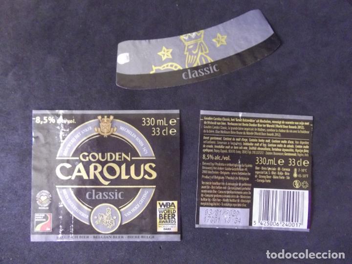 Etichette antiche: CERVEZA-V9ET-8-ETIQUETAS-CAROLUS
