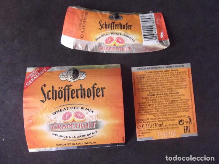 Etichette antiche: CERVEZA-V9ET-8-ETIQUETAS-SCHOFFERHOFER