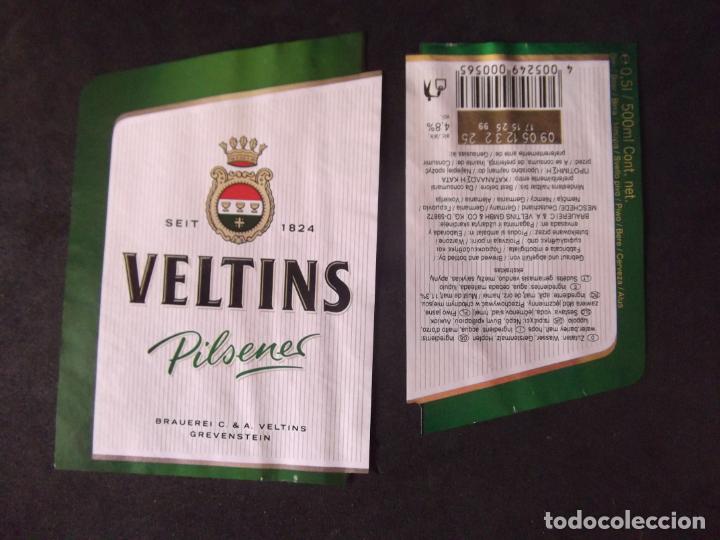 Etichette antiche: CERVEZA-V9ET-8-ETIQUETAS-VELTINS