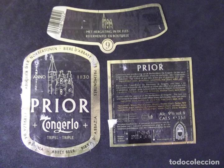 Etichette antiche: CERVEZA-V9ET-8-ETIQUETAS-TONGERLO-PRIOR