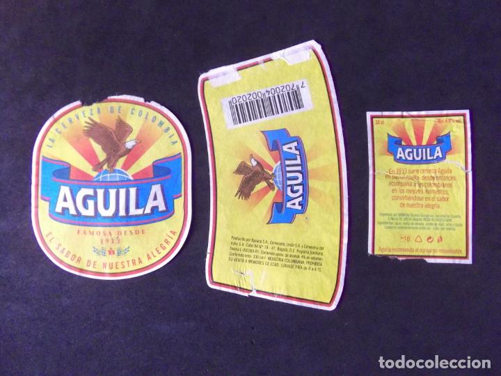 Etichette antiche: CERVEZA-V9ET-8-ETIQUETAS-AGUILA