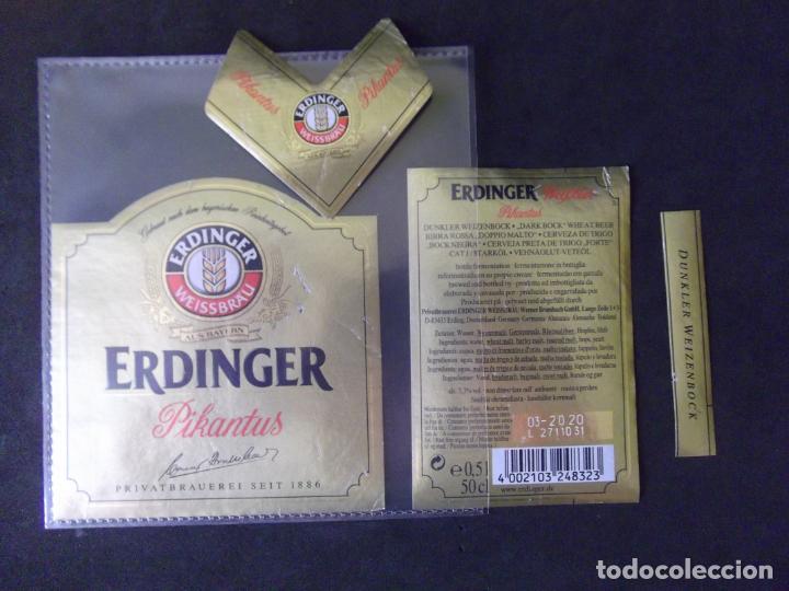Etichette antiche: CERVEZA-V9ET-8-ETIQUETAS-ERDINGER
