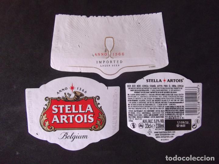 Etichette antiche: CERVEZA-V9ET-8-ETIQUETAS-STELLA ARTOIS