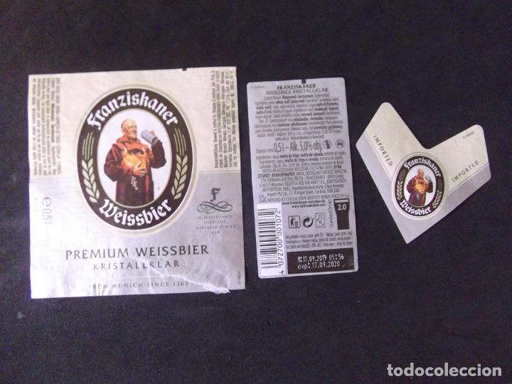 Etichette antiche: CERVEZA-V9ET-8-ETIQUETAS-FRANZISKANER