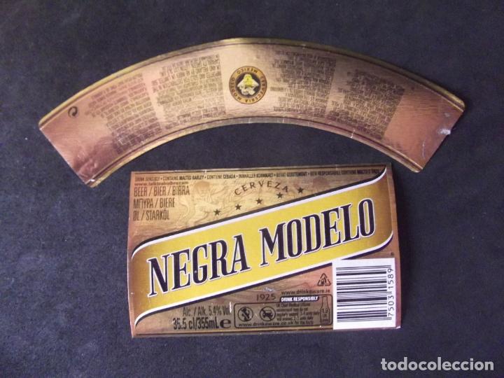 Etichette antiche: CERVEZA-V9ET-8-ETIQUETAS-NEGRA MODELO