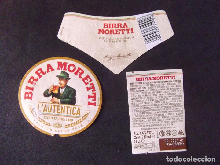 Etichette antiche: CERVEZA-V9ET-8-ETIQUETAS-MORETTI