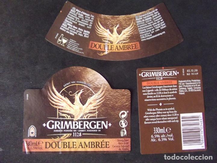 Etichette antiche: CERVEZA-V9ET-8-ETIQUETAS-GRIMBERGEN.